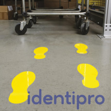 Toughstripe Floor Footprint Shapes 254mm x 89mm - Yellow Toughstripe Floor Footprint Shapes 254mm x 89mm - Yellow